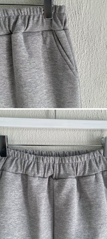 フード レイヤード風 ロングスカート スウェット セットアップ★