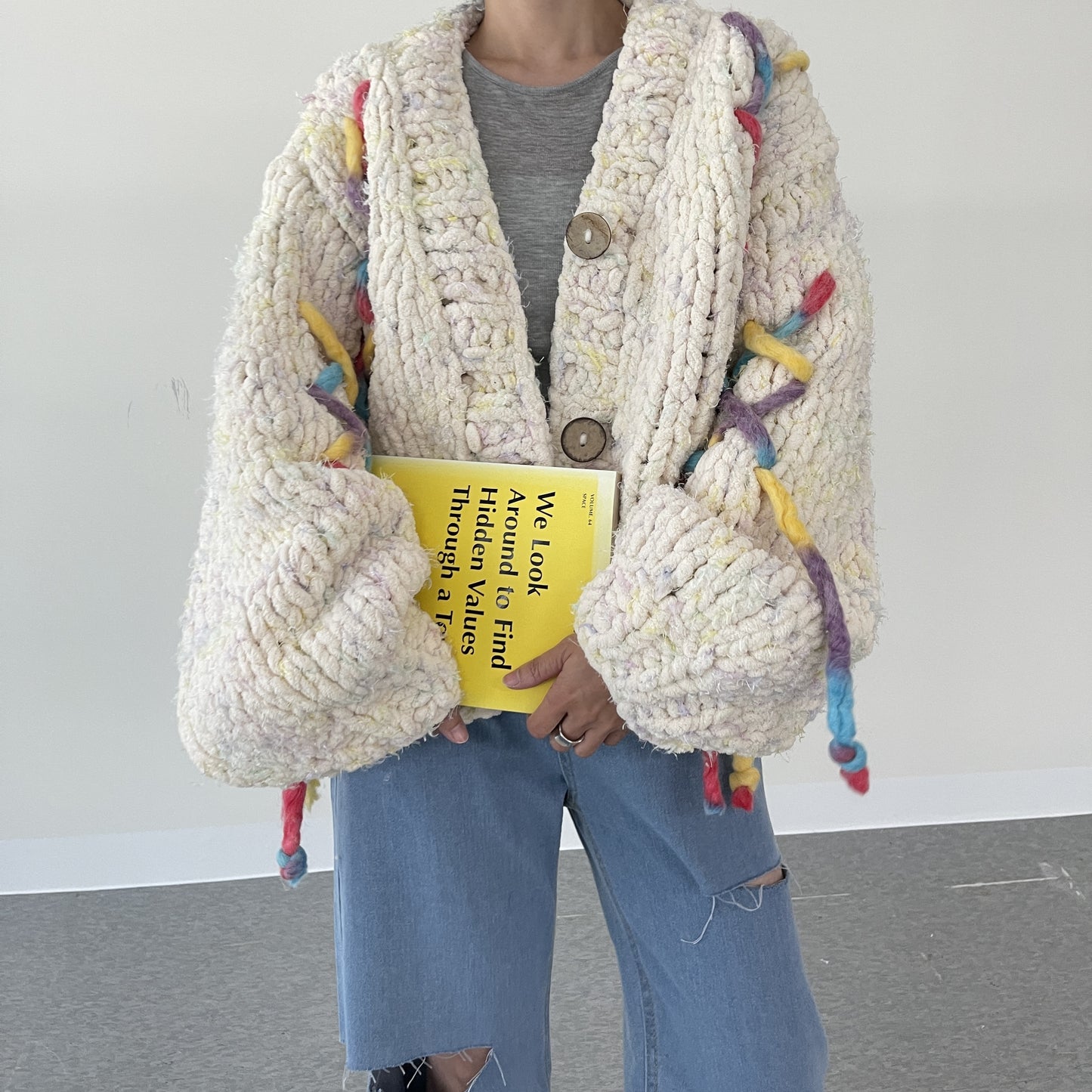 uni&amp;#x27;s room■ジェリーフィッシュ手編みカーディガン NT-AW25-08