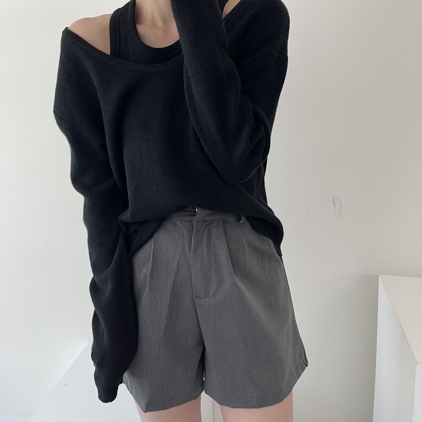 uni&amp;#x27;s room■4color ディープUネックアメリニット NT-AW25-06