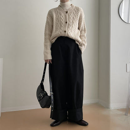 uni&amp;#x27;s room■2color ケーブルニットカーディガン NT-AW24-42