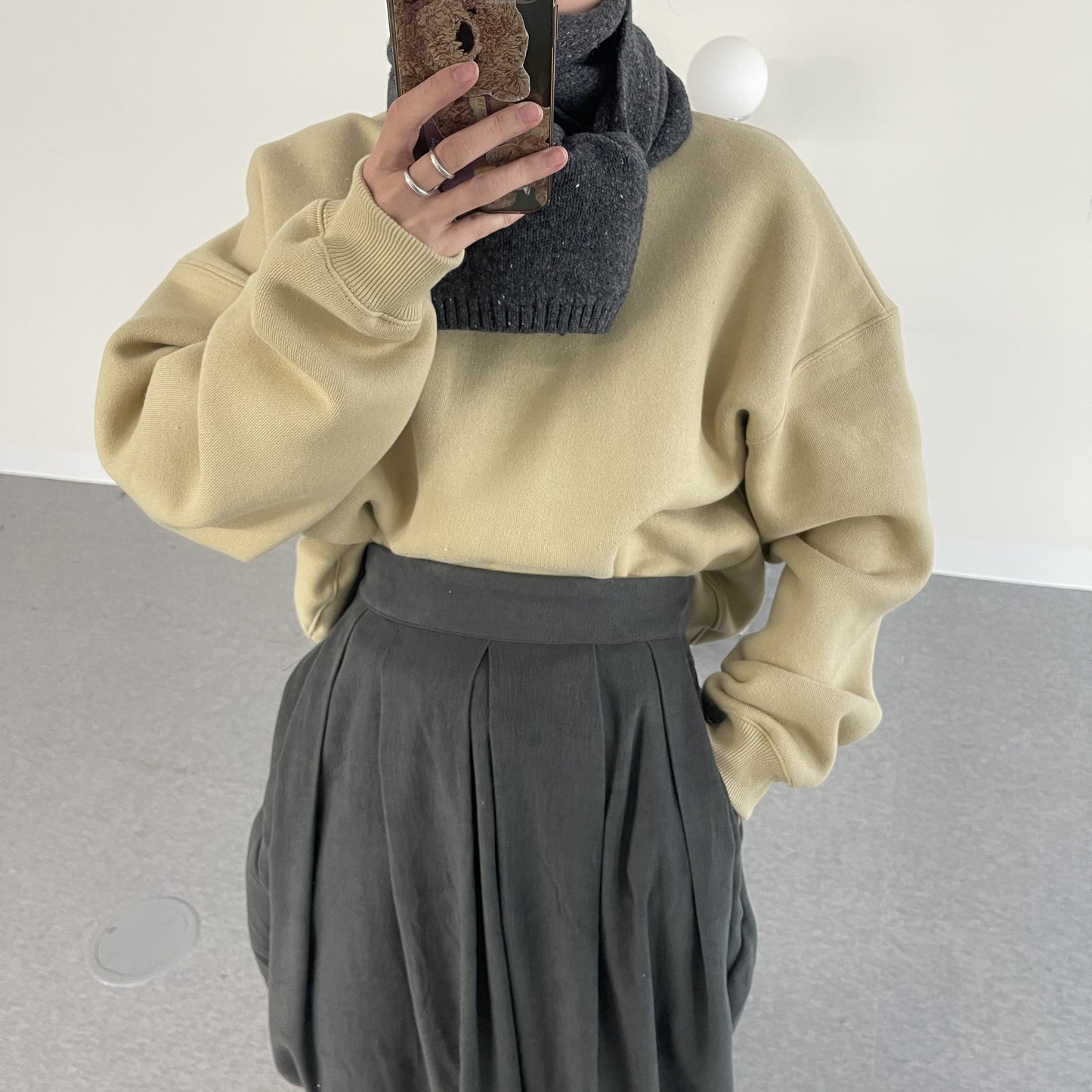 uni&amp;#x27;s room■5color アンニュイ裏起毛トレーナー TP-AW25-17