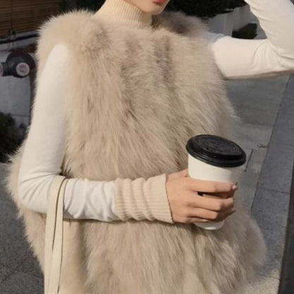 ベスト ジャケット エコファー ベストコート 袖なし かわいい