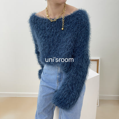 uni&amp;#x27;s room■5color ほわほわシャギーソフトニット NT-AW23-09