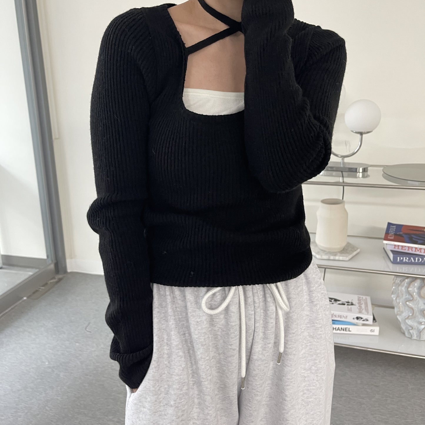 uni&amp;#x27;s room■4color リボンタイスリムリブニット NT-SS25-07