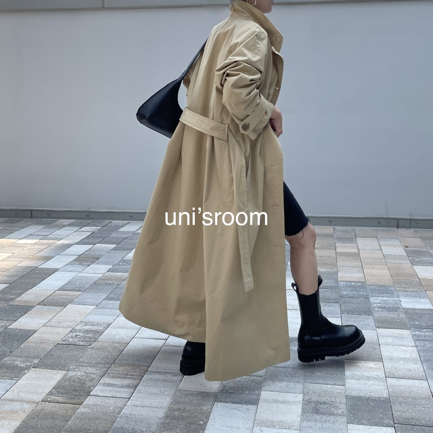 uni&amp;#x27;s room■スタンドカラーロングトレンチコート OT-SS23-02