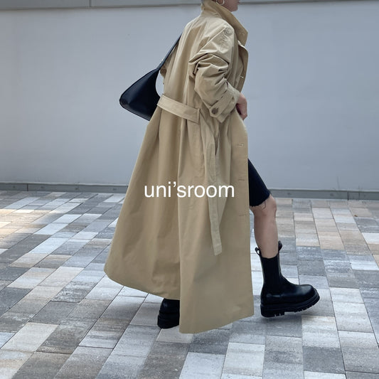 uni&amp;#x27;s room■スタンドカラーロングトレンチコート OT-SS23-02