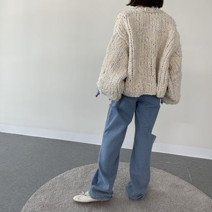 uni&amp;#x27;s room■ジェリーフィッシュ手編みカーディガン NT-AW25-08