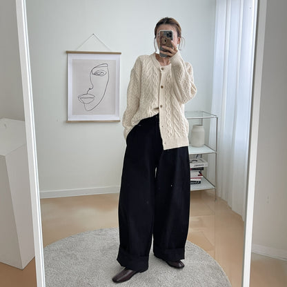 uni&amp;#x27;s room■2color ケーブルニットカーディガン NT-AW24-42