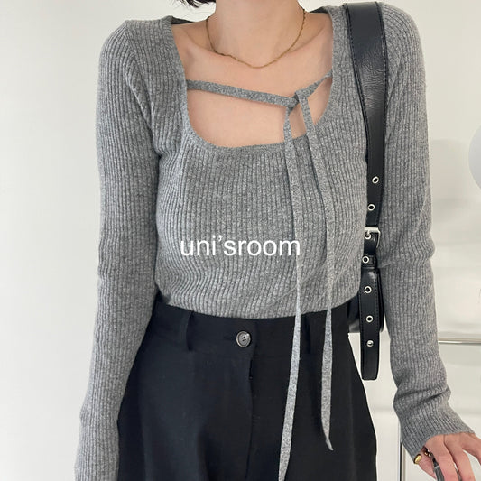 uni&amp;#x27;s room■4color リボンタイスリムリブニット NT-SS25-07