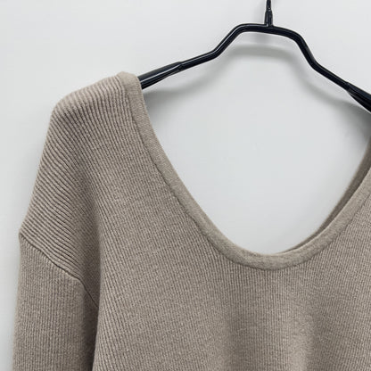 uni&amp;#x27;s room■4color ディープUネックアメリニット NT-AW25-06