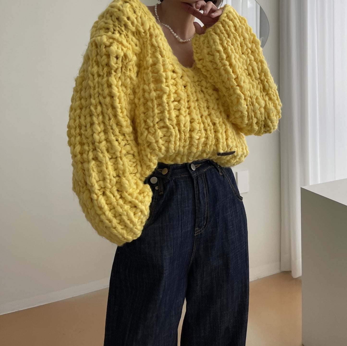 uni&amp;#x27;s room■3color HANDMADE チャンキーニット NT-AW24-25