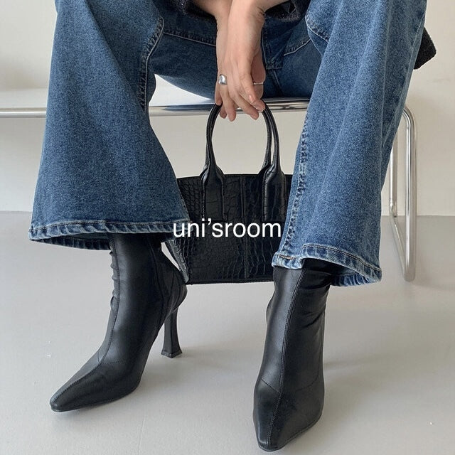 uni&amp;#x27;s room■3color ストレッチアンクルブーツ SS-AW23-04