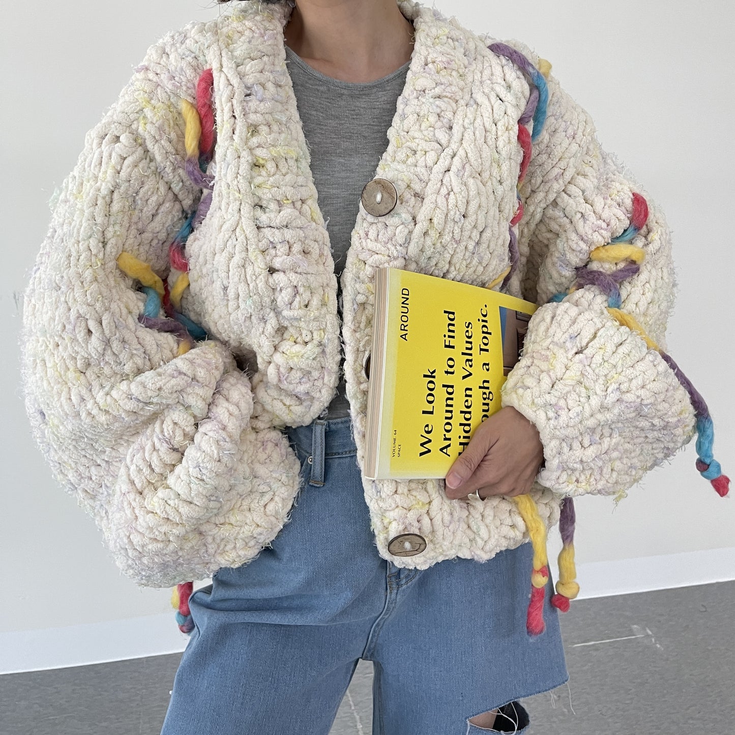 uni&amp;#x27;s room■ジェリーフィッシュ手編みカーディガン NT-AW25-08