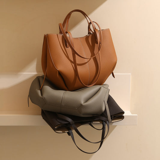 【関送込み】Tote Bag レザートートバッグ 本革 4色/N250002-1
