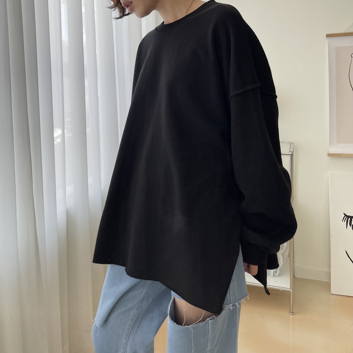 uni&amp;#x27;s room■3color オーバーシルエットトレーナー TP-AW24-13