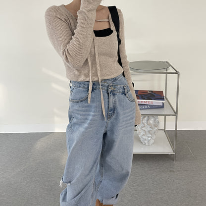 uni&amp;#x27;s room■4color リボンタイスリムリブニット NT-SS25-07