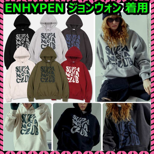 【NP STUDIO】SUPA NOVA CLUB LOGO HOODIE [エンハイプン着用]