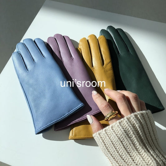 uni&amp;#x27;s room■4color ラムレザーカラーグローブ AC-AW20-01