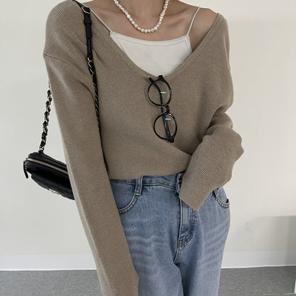 uni&amp;#x27;s room■4color ディープUネックアメリニット NT-AW25-06