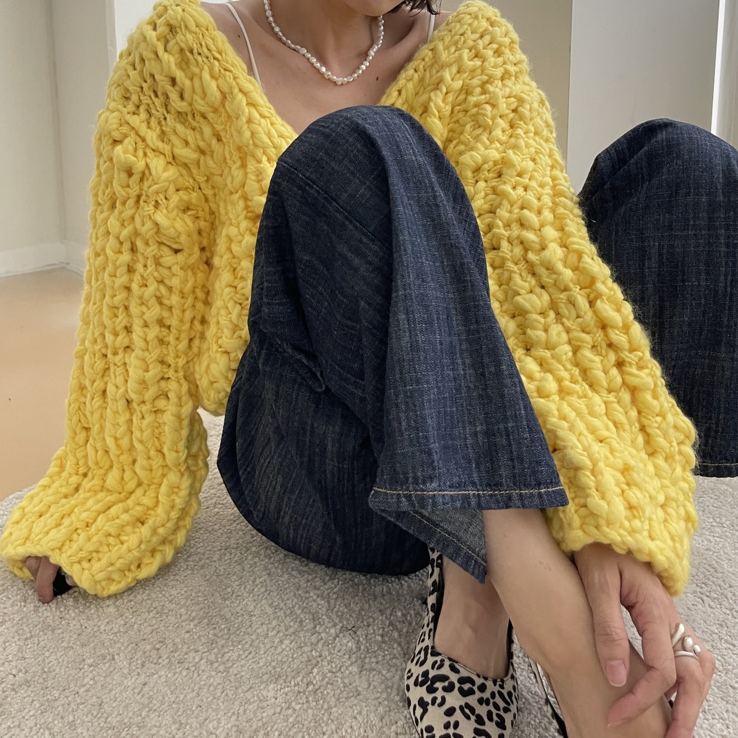 uni&amp;#x27;s room■3color HANDMADE チャンキーニット NT-AW24-25