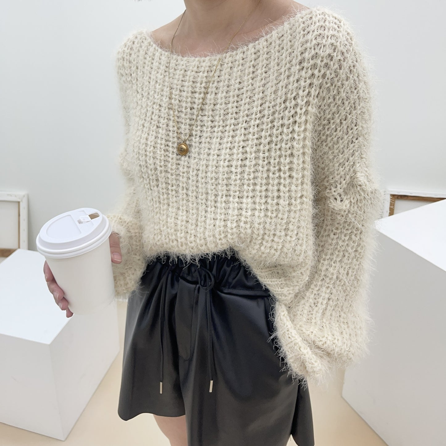 uni&amp;#x27;s room■5color ほわほわシャギーソフトニット NT-AW23-09