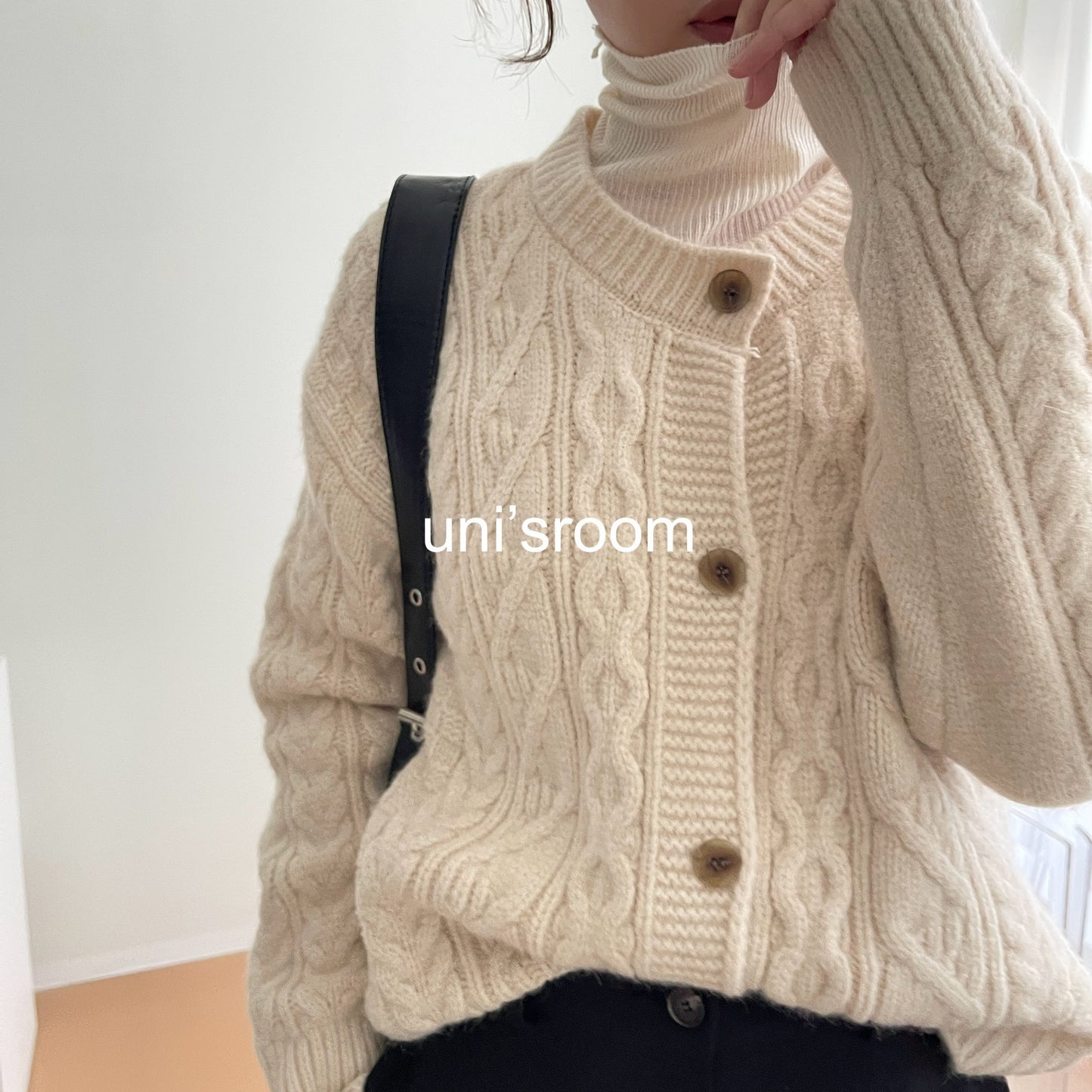 uni&amp;#x27;s room■2color ケーブルニットカーディガン NT-AW24-42