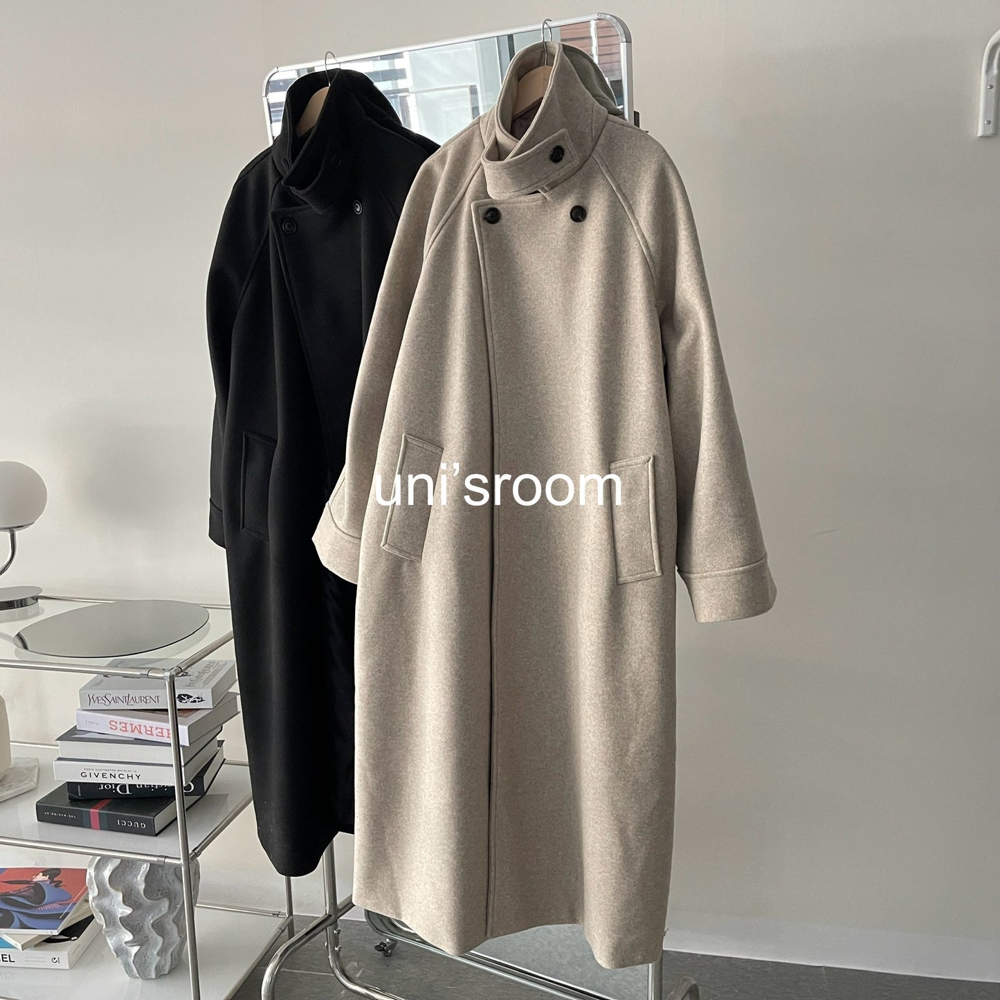 uni&amp;#x27;s room■2color ハンサムマキシウールコート OT-AW25-21