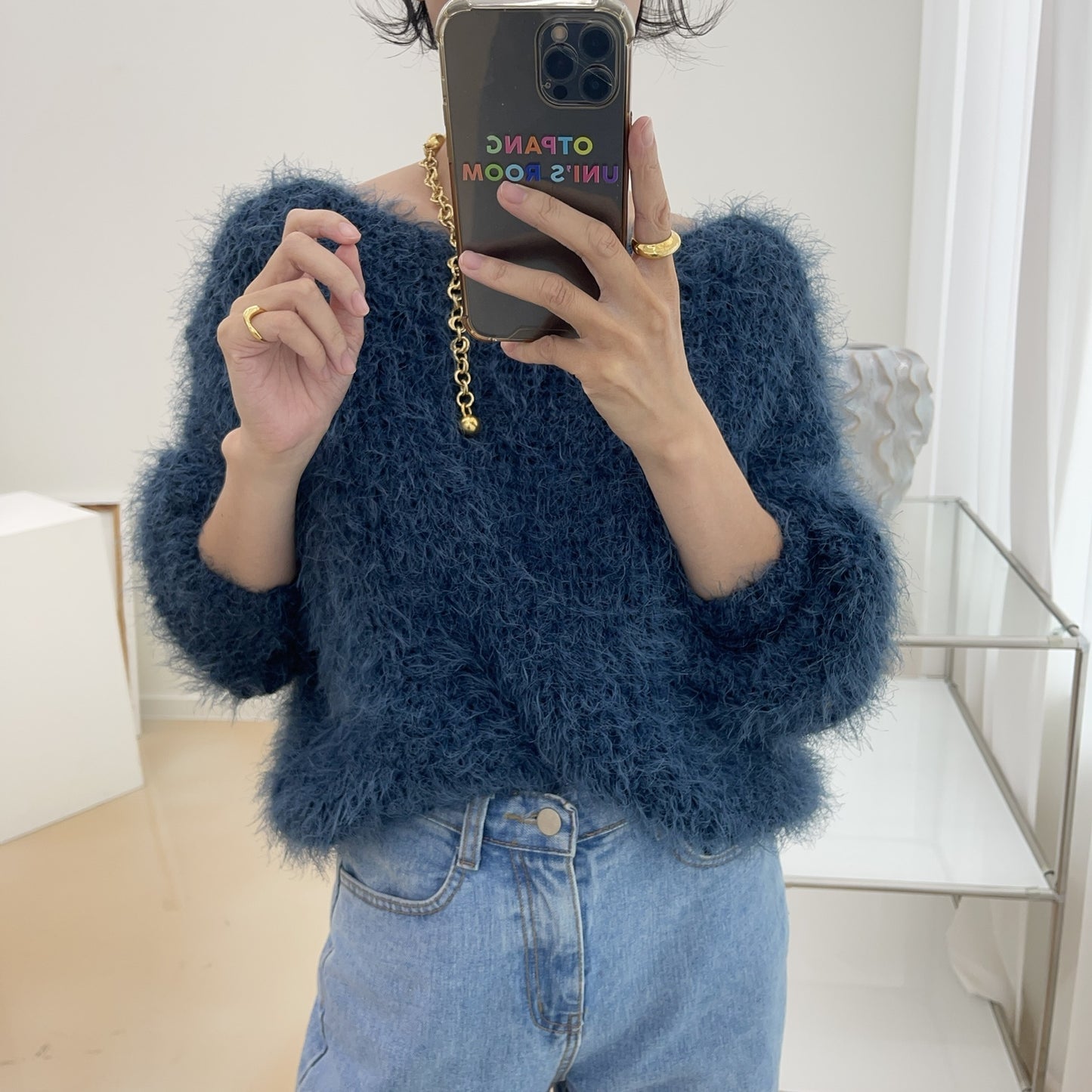 uni&amp;#x27;s room■5color ほわほわシャギーソフトニット NT-AW23-09