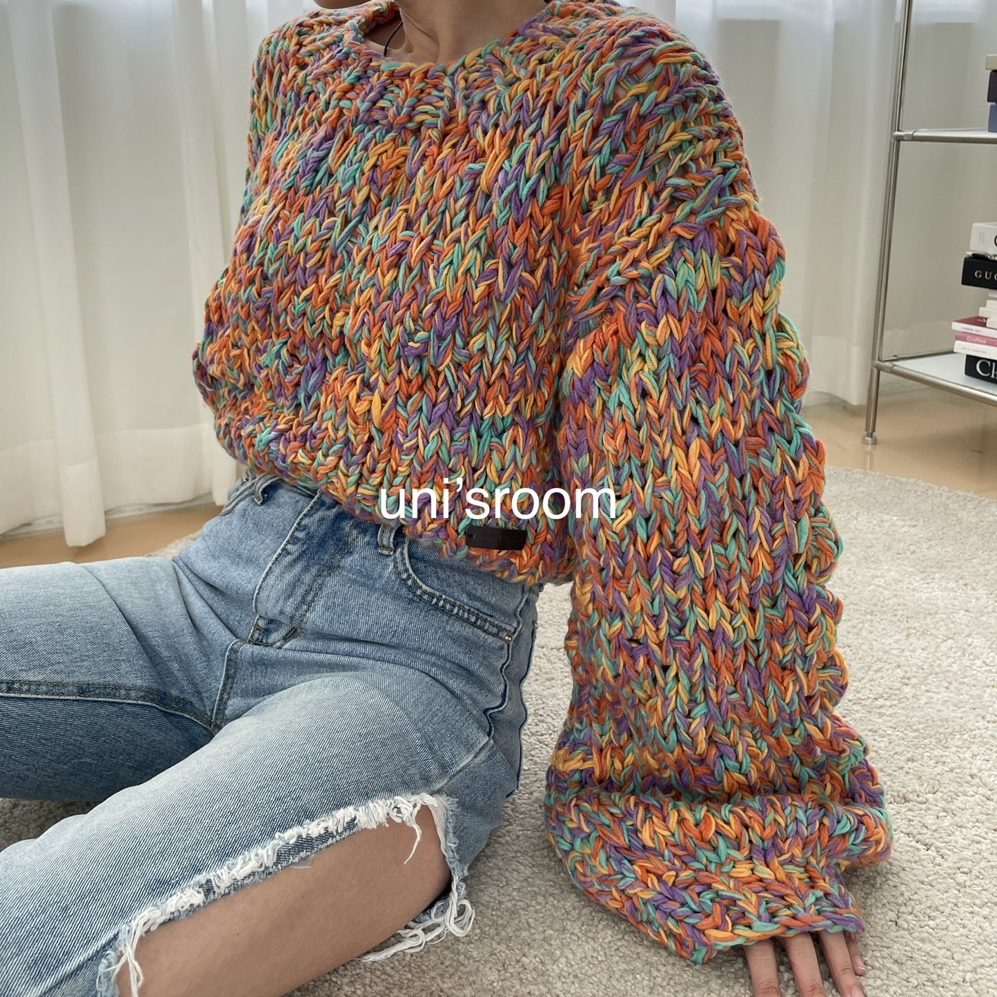 uni&amp;#x27;s room■4color HANDMADE ミックスカラーニット NT-AW24-26