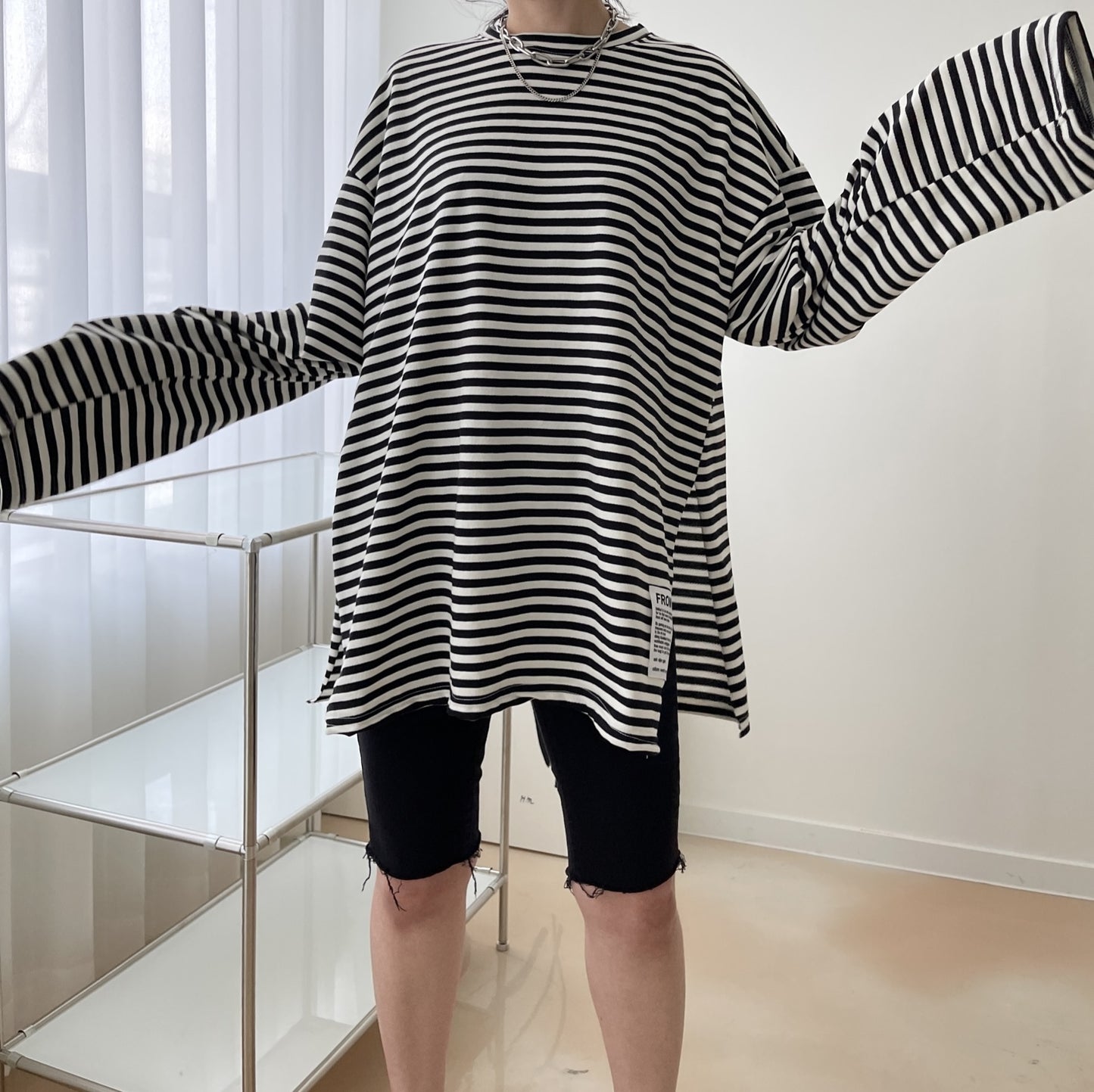 uni&amp;#x27;s room■3color スリットビッグロングTシャツ TP-SS23-13