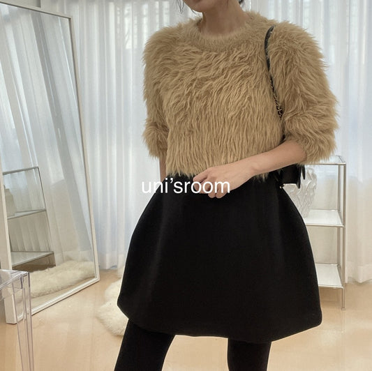 uni&amp;#x27;s room■ふっくらトラペゾイドミニスカート SK-AW23-05