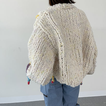 uni&amp;#x27;s room■ジェリーフィッシュ手編みカーディガン NT-AW25-08