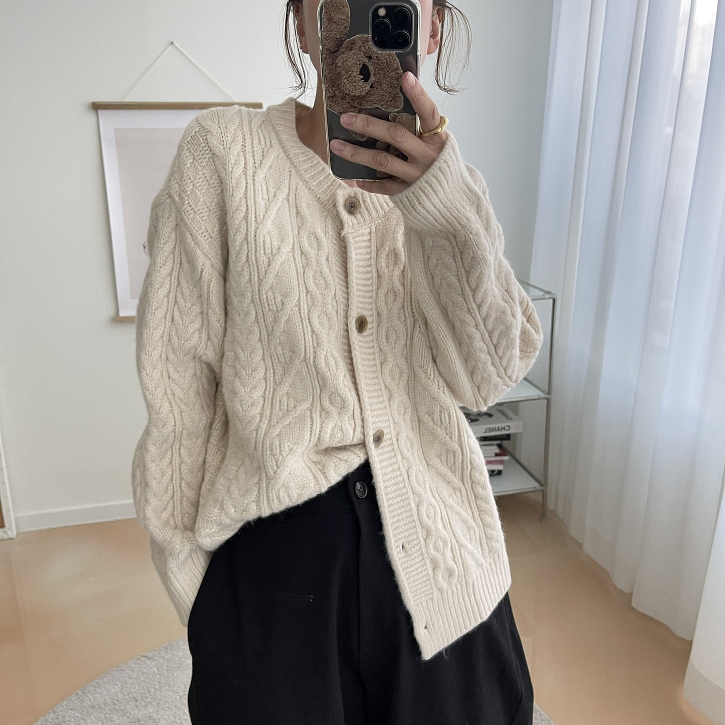 uni&amp;#x27;s room■2color ケーブルニットカーディガン NT-AW24-42