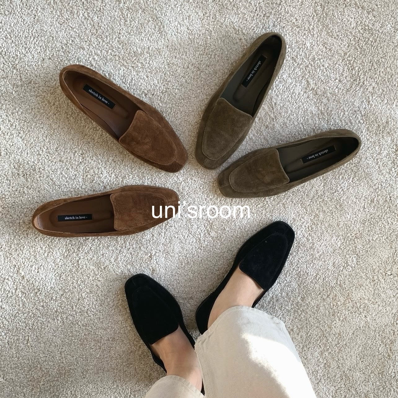uni&amp;#x27;s room■3color スエードレザーローファー SS-AW26-17