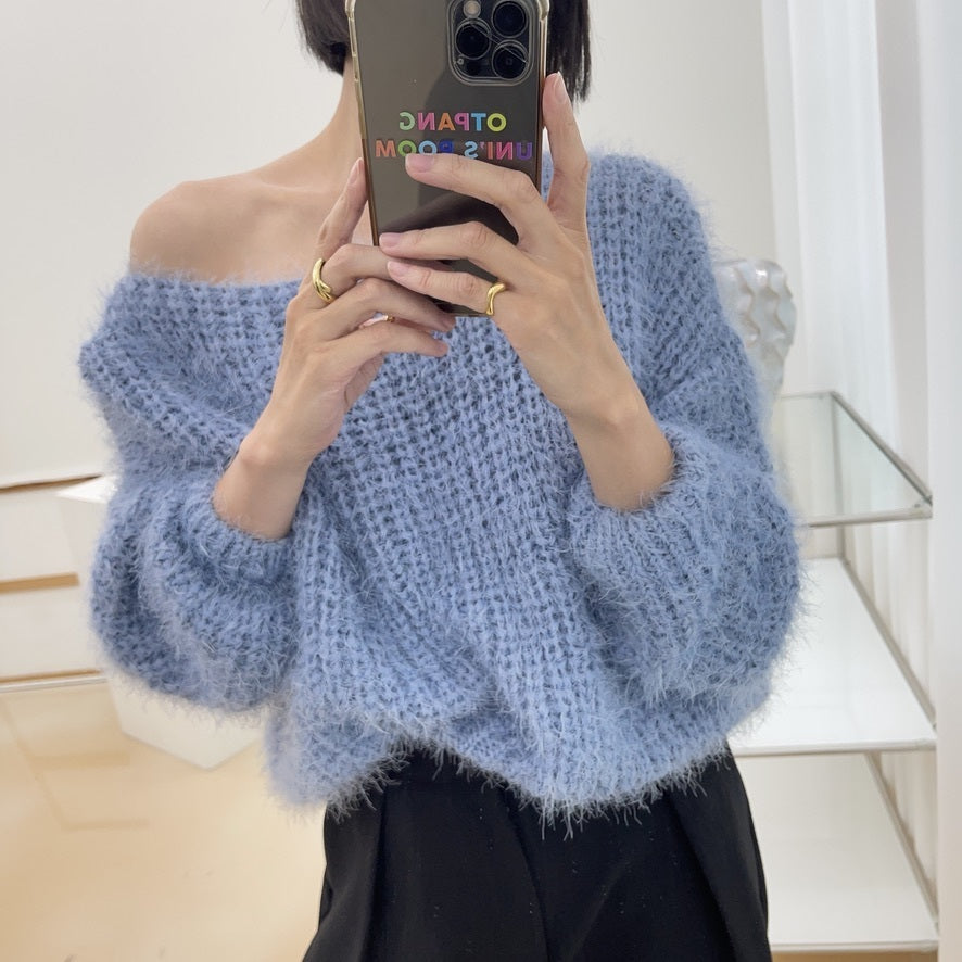 uni&amp;#x27;s room■5color ほわほわシャギーソフトニット NT-AW23-09